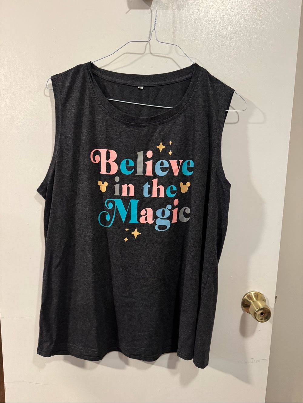 Disney Women’s Tank Top “Believe in the Magic” Size 2XL